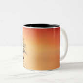 Hombre Árbol Sol Atardecer Ver Agua Rojo Amarillo Zweifarbige Tasse (VorderseiteRechts)