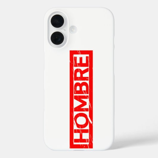 Hombre-Briefmarke Case-Mate iPhone Hülle (Rückseite)
