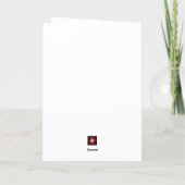 Home Anniversary Realtor Blue House and Dog Custom Karte (Rückseite)