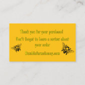 Home Apiary Thank You Card for packages Visitenkarte (Rückseite)
