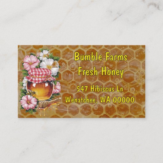 Home Apiary Thank You Card for packages Visitenkarte (Vorderseite)