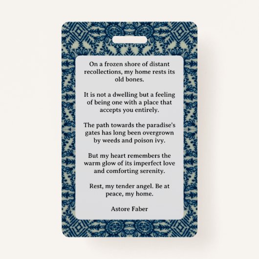 Home Ausweis (Rückseite)