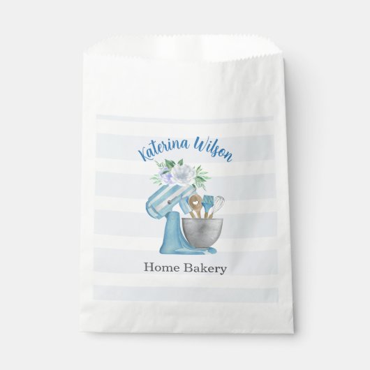 Home-Bäckerei-Blumen-Mixer Geschenktütchen (Vorderseite)
