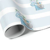 Home Bakery Blue Mixer Geschenkpapier (Rolleneckpunkt)