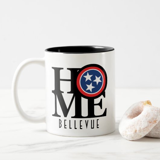 HOME Bellevue Tennessee 11oz Zweifarbige Tasse (Mit Donut)