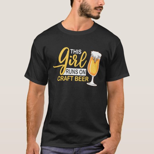 Home Brewing Girl Microbrewing House Brew Brewer C T-Shirt (Vorderseite)
