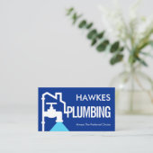 Home Building Pipe Frame Leaking Faucet Visitenkarte (Stehend Vorderseite)
