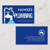 Home Building Pipe Frame Leaking Faucet Visitenkarte (Vorne/Hinten)