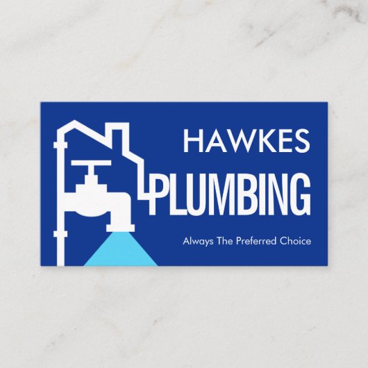 Home Building Pipe Frame Leaking Faucet Visitenkarte (Vorderseite)