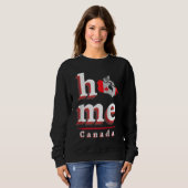 Home Canada for Men Women Kids Canadian Raglan Bas Sweatshirt (Vorne ganz)