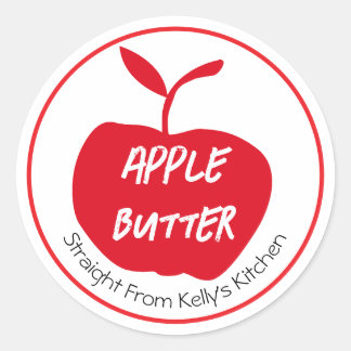 Home Canning Business Apple Butter Modern Label Runder Aufkleber