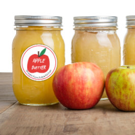 Home Canning Business Apple Butter Modern Label Runder Aufkleber