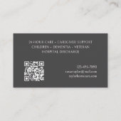 Home Caregiver Visitenkarte (Rückseite)