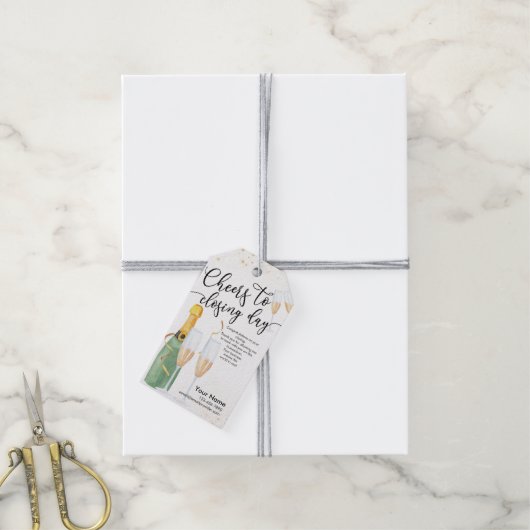 Home Closing Gift Tag Geschenkanhänger (Mit Garn)