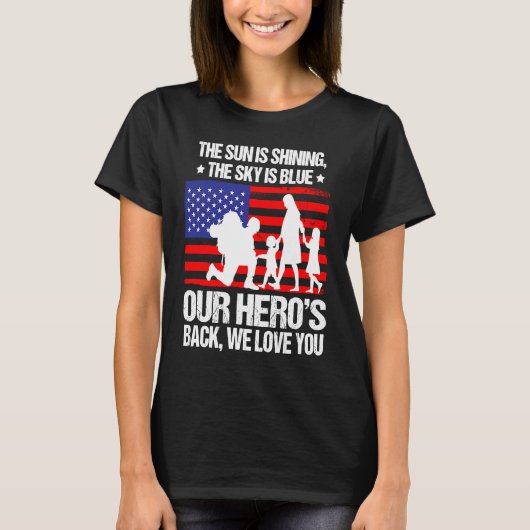 Home Coming Veteran Poem Soldier Appreciation Fami T-Shirt (Vorderseite)