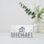 Home Construction | Building Properties Visitenkarte (Stehend Vorderseite)