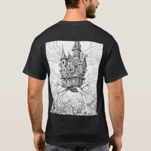 Home Creep Home – Unheimliches Kriecher-Linienkuns T-Shirt