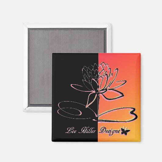 Home Decor Accents Sunrise Coral Magnet (Vorderseite/Rückseite)