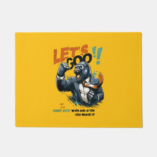 HOME DECOR LET'S GOO LESSONS LEARN DOOR MAT FUßMATTE (Vorderseite)