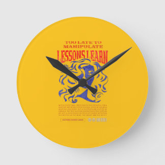 HOME DECOR MANIPULATE LESSONS LEARN WALL CLOCK RUNDE WANDUHR