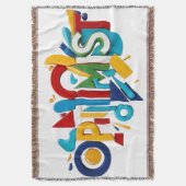 Home Decor Throw Blanket colorful Decke (Vorderseite Vertikal)
