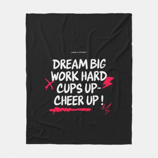 HOME DREAM BIG CHEER UP FLEECE BLANKET  (Vorderseite)