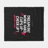 HOME DREAM BIG CHEER UP FLEECE BLANKET  (Vorderseite (Horizontal))