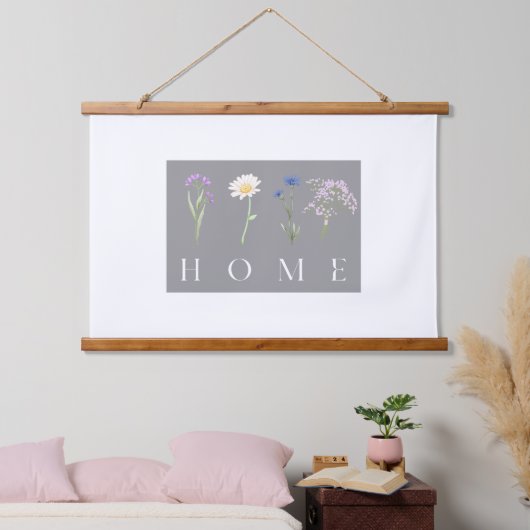 HOME Florale Wandkunst – Botanischer typografische (Schlafzimmer)