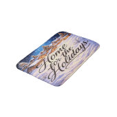 'Home for the Holidays' Bath Mat Badematte (Schrägansicht)
