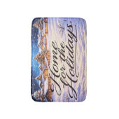 'Home for the Holidays' Bath Mat Badematte (Vorderseite Vertikal)