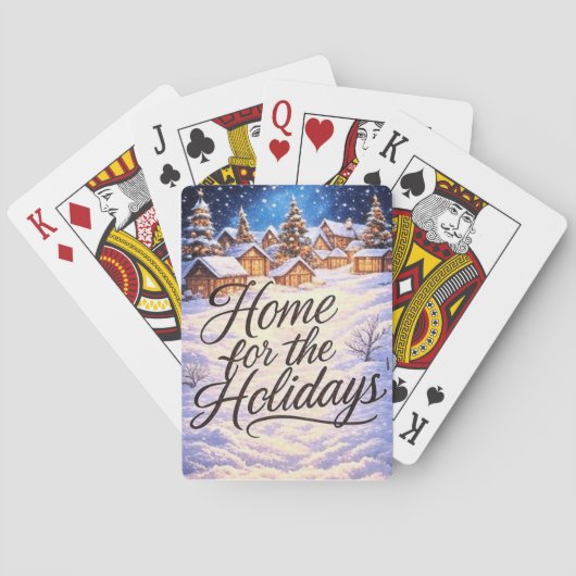 'Home for the Holidays' Classic Playing Cards Spielkarten (Rückseite)