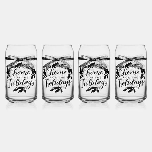 'Home for the Holidays' Drinkware Set Dosenglas (Vorderseite)