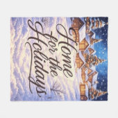 'Home for the Holidays'  Fleecedecke (Vorderseite (Horizontal))
