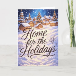 'Home for the Holidays' Folded Greeting Card Karte