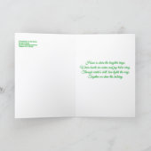 'Home for the Holidays' Folded Greeting Card Karte (Innenseite)