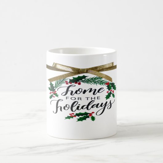 'Home for the Holidays' Mug Kaffeetasse (Mittel)
