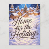 'Home for the Holidays' Postcard Postkarte (Vorderseite)