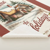 Home For The Holidays Sherpa Blanket  Sherpadecke (3/4)