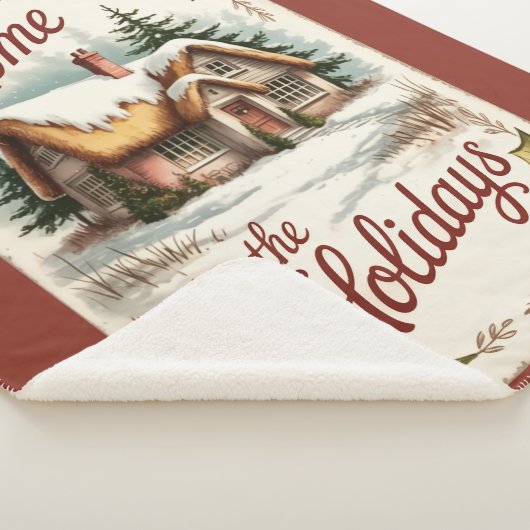 Home For The Holidays Sherpa Blanket Sherpadecke (3/4)