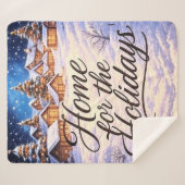 'Home for the Holidays' Sherpadecke (Vorderseite (Horizontal))