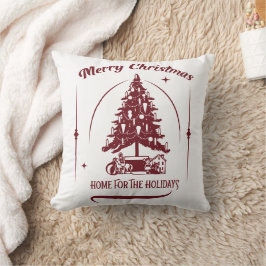 Home For the Holidays Vintage Design Kissen