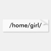 /home/girl/ autoaufkleber (Vorne)