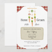 Home Grown With Love Einladung (Vorne/Hinten)