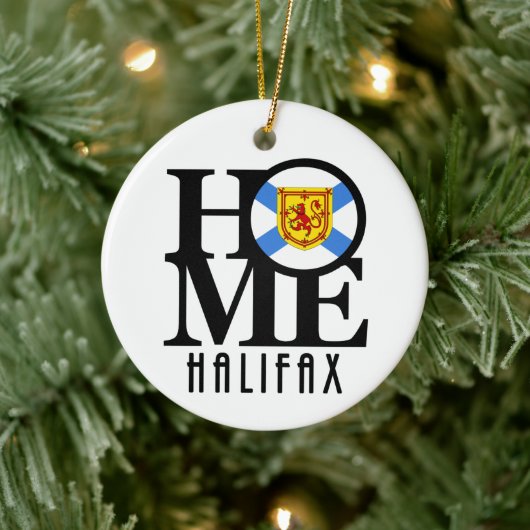 HOME Halifax Nova Scotia Keramik Ornament (Baum)