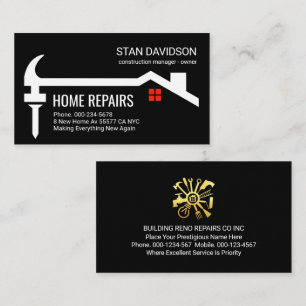 Home Hammer Nagel Fix-It Reparaturen Visitenkarte