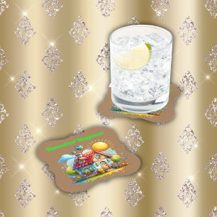 Home Happy Hütte Core   Untersetzer