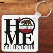 HOME Healdsburg California Schlüsselanhänger (Rückseite)