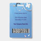 Home Health Aide Certified Nurse Aide Photo ID Ausweis (Rückseite)