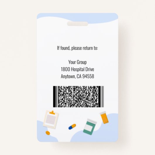 Home Health Aide / Certified Nurse Aide Photo ID Ausweis (Rückseite)