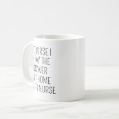 Home Health Nurse Coffee Mug/Funny Nurse Gift/Nurs Kaffeetasse (Vorderseite Links)